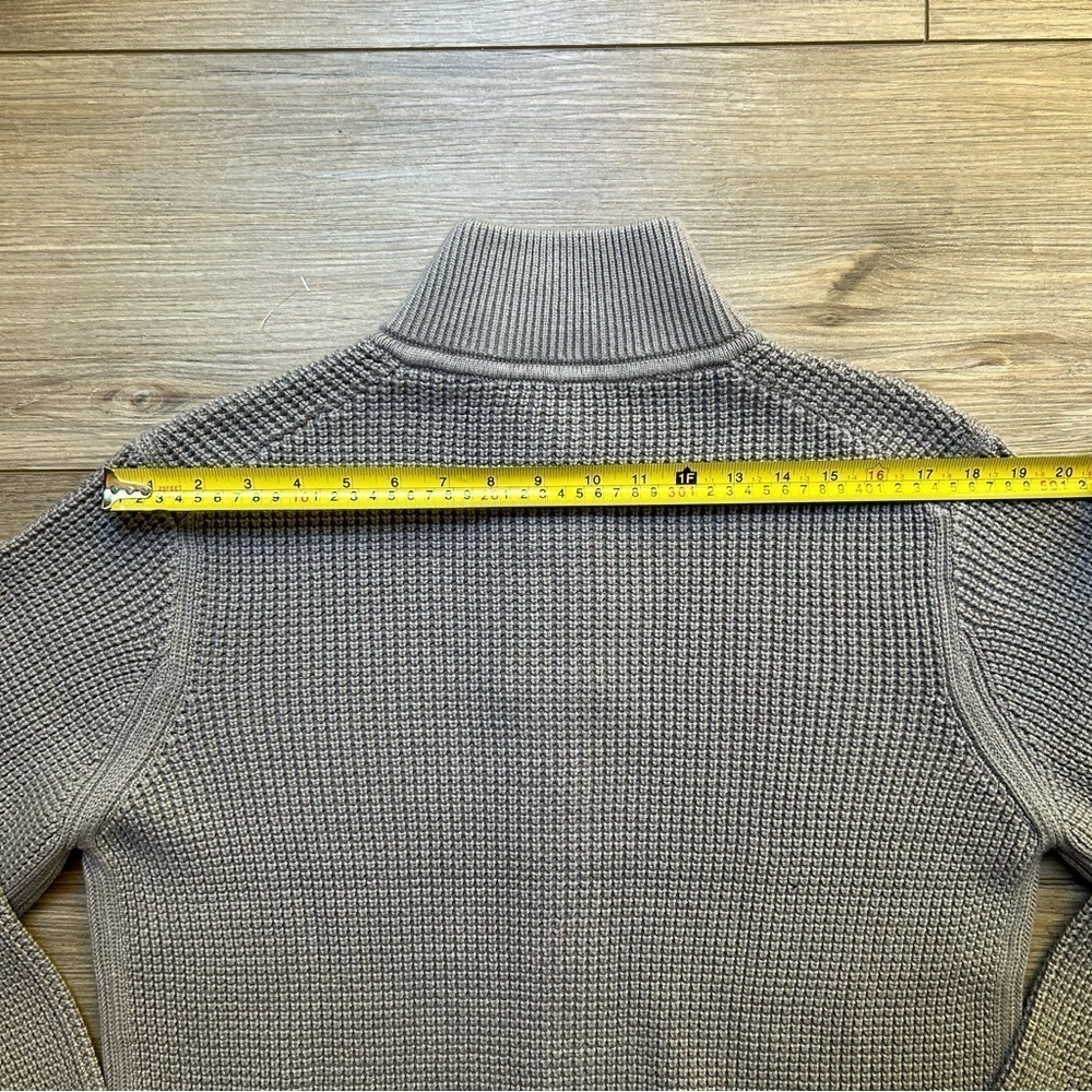 Theory | Gary Full Zip Jacket, Heavyweight Knit in Force Grey/Ivory (S) - Picture 6 of 16
